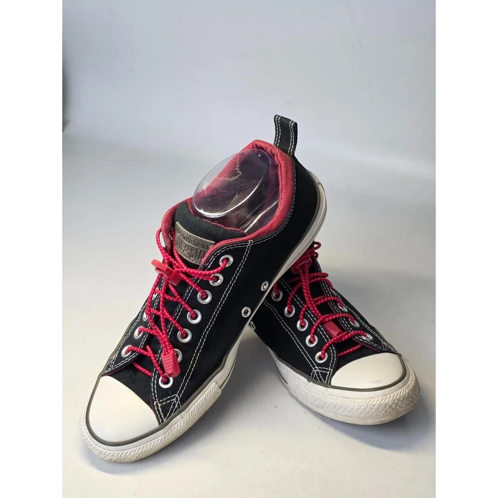 Converse All Star Men's Sneakers Size‎ 9 Women's 11 Black Red Trim Shoes 142291F - Picture 8 of 13